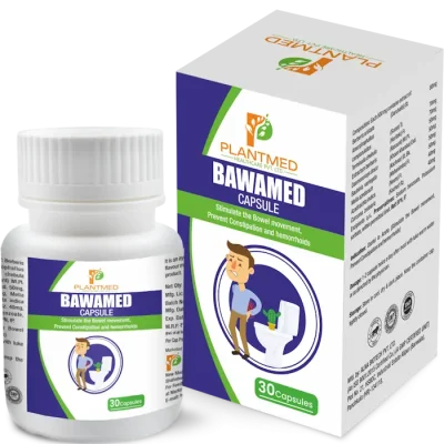 BAWAMED Capsule- Stimulate bowl moment prevent constipation and hemorthoids - PlantMed Healthcare Pvt Ltd