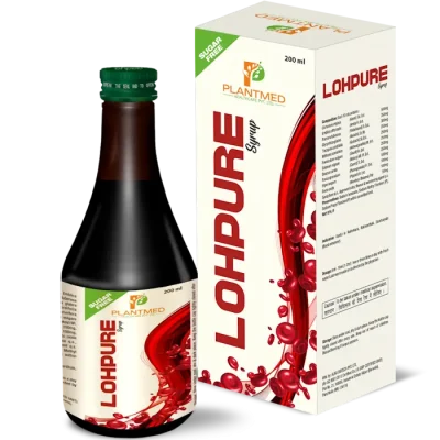 Lohpure Syrup 200ml (Sugar Free) - Natural Iron Tonic - PlantMed Healthcare Pvt Ltd